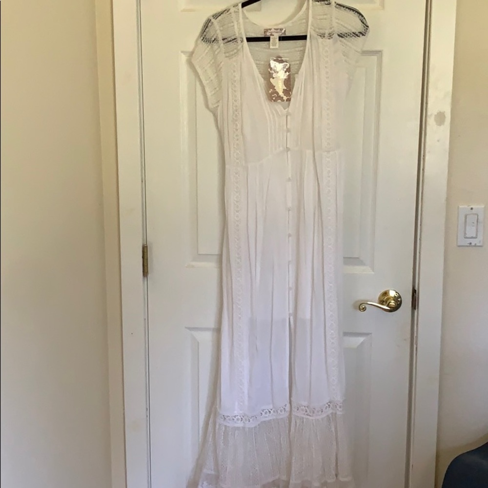 Nordstrom.  Band of Gypsies maxi dress with slip